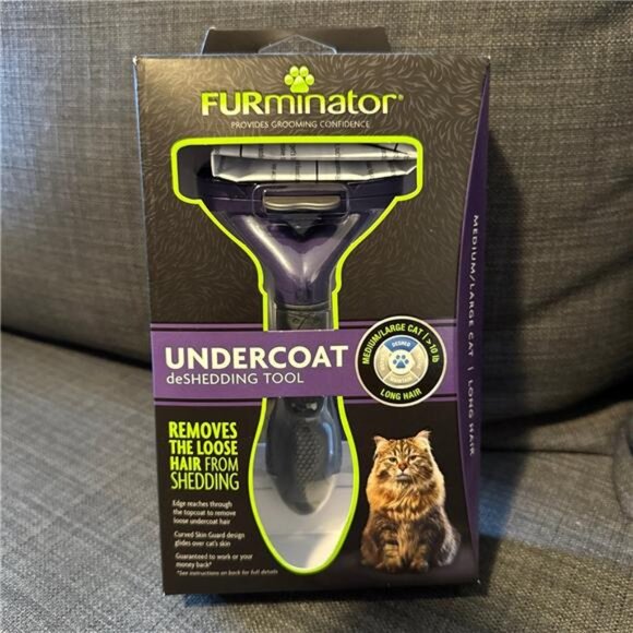 FURminator Short Hair Cat Deshedding Tool - Picture 1 of 10